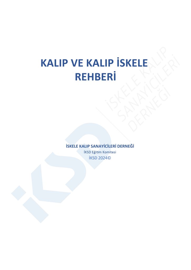 İKSD Kalıp ve Kalıp İskele Rehberi r01